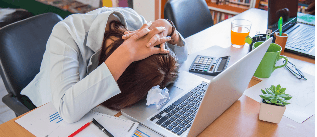 Frustrated businessperson